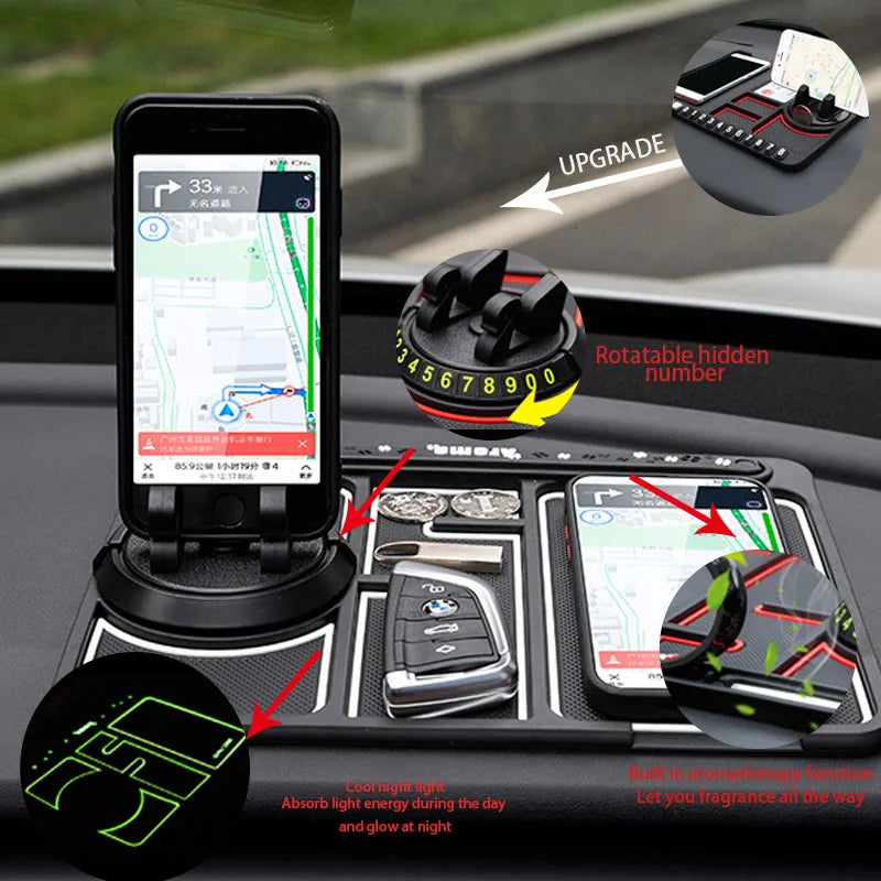 Suporte de Telefone com Tapete Organizador Multi-Functional 360º