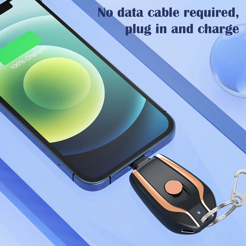 Chaveiro Power Bank Carregador Portátil