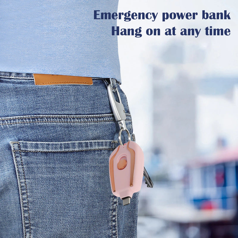 Chaveiro Power Bank Carregador Portátil