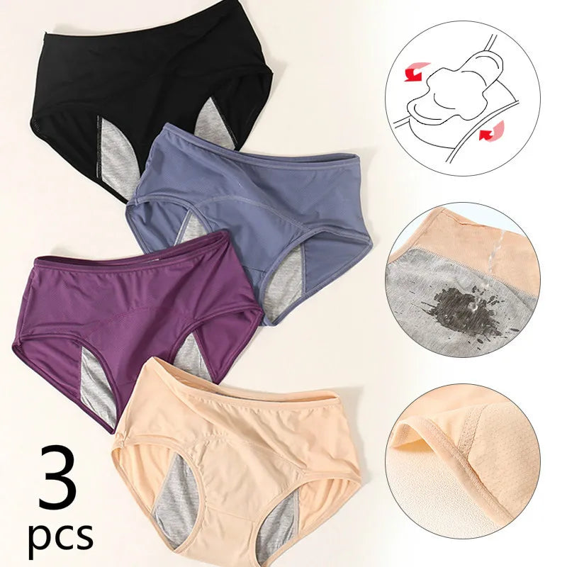 COMPRE 1 LEVE 3 - Calcinha Antivazamento Confort