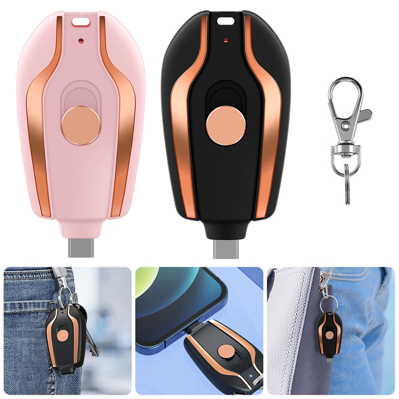 Chaveiro Power Bank Carregador Portátil