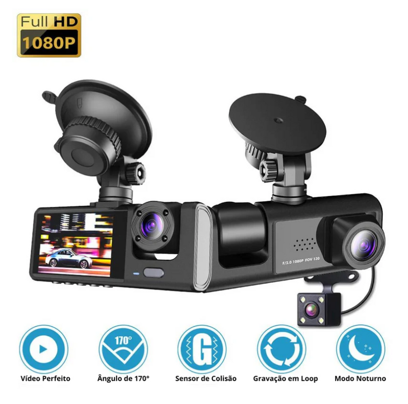 Cam PRO 360 4K - Câmera completa para Carro