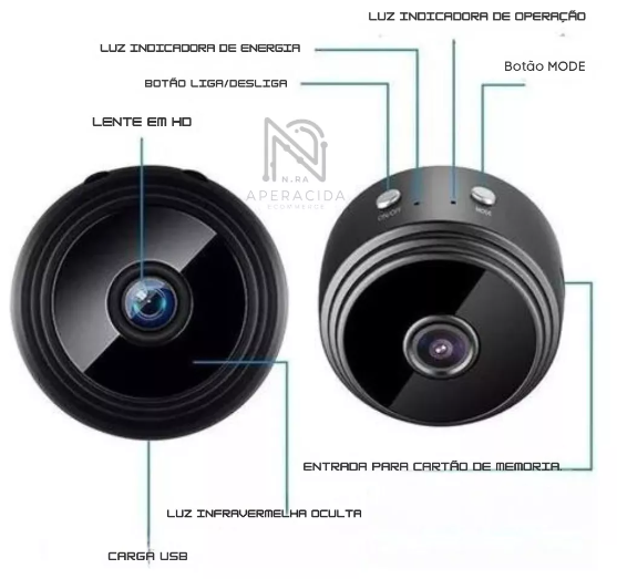 Mini Camera Espiã WiFi HD