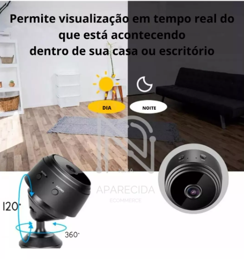 Mini Camera Espiã WiFi HD