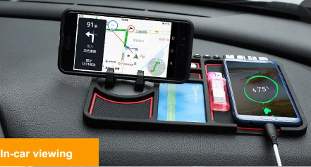 Suporte de Telefone com Tapete Organizador Multi-Functional 360º